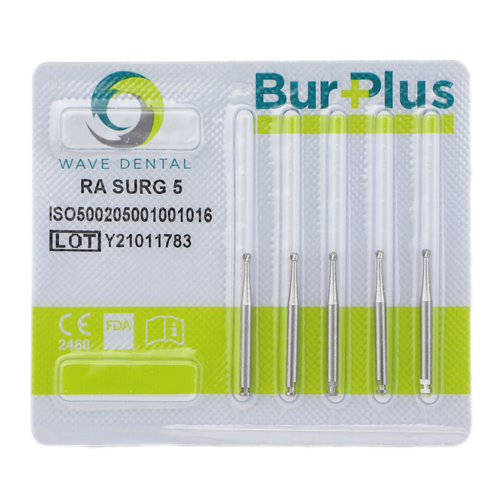 WAVE Dental RA Contra Angle Carbide Burs Latch Round Bur Surgical Length 26 34mm