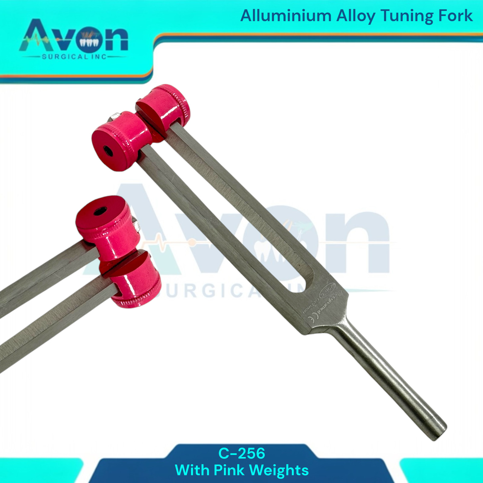Tuning Forks C-128,C-256,C-512,C-1024 + Taylor Reflex Mallet + Storage Case