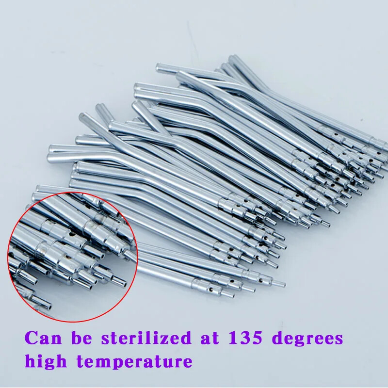 Dental Stainless Steel 3 Way Three Way Air Water Triple Syringe Nozzle Tip