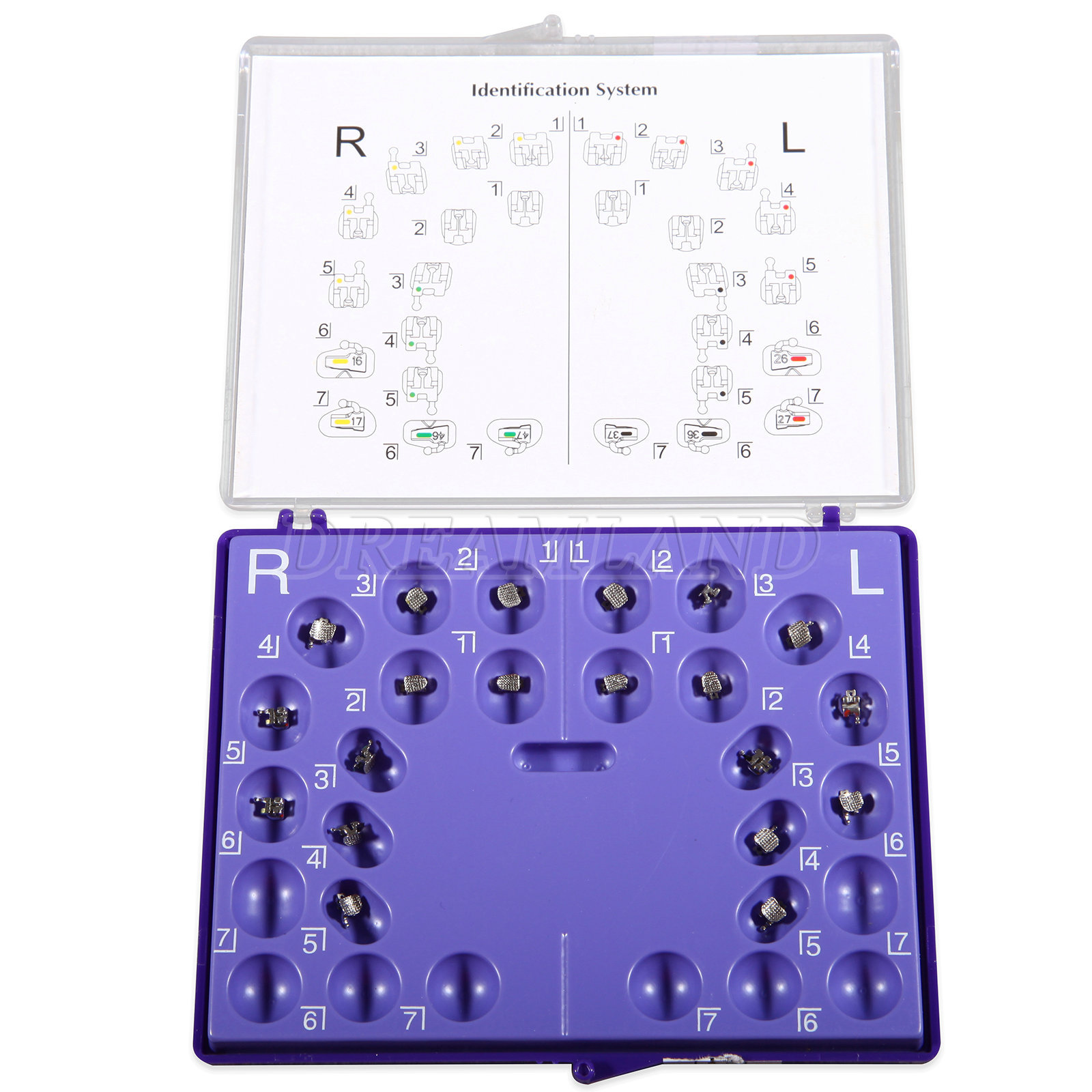 20pcs/kit Dental Orthodontic Self-ligating Brackets Mini MBT 022 345 w/ Hooks CE