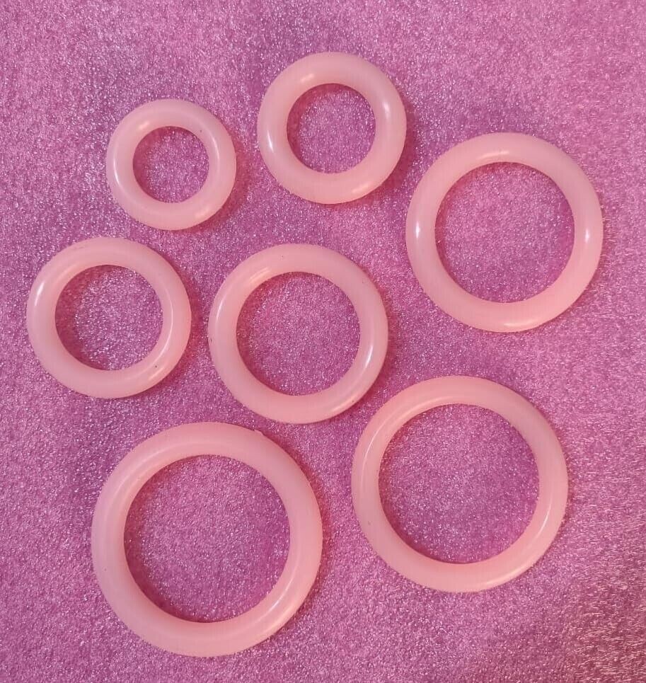 Silicone Ring pessary set of 7 ( 2, 2.25, 2.5, 2.75, 3, 3.25 and 3.5 Inch )