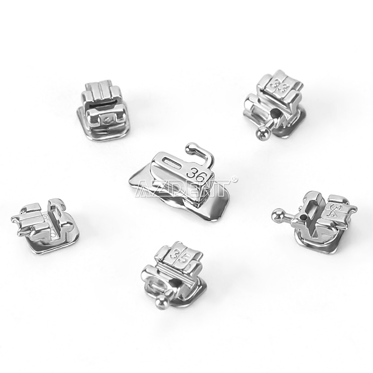 Dental Orthodontic Brackets Braces Self-Ligating Mini Roth.022 Hooks 345 USA