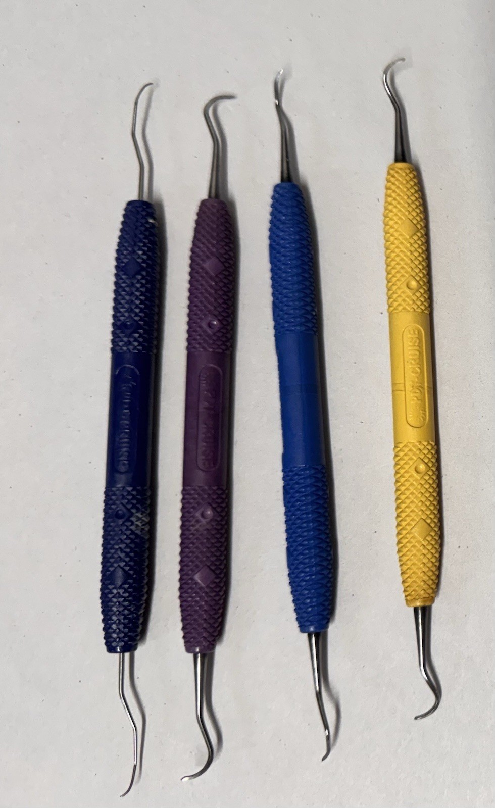LOT OF 4 Dental,Hygiene, PDT R061, 136, 167, 110 Double Ended Currette,