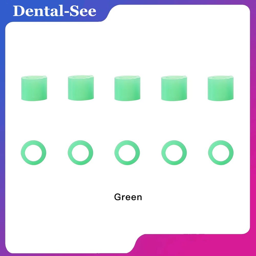 200Pcs Dental Hygienist Instrument Silicone Color Code Rings Autoclavable S+L