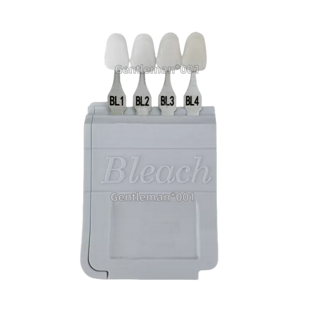 4Colors Dental Bleached Shade Guide Bleached Chart Teeth Whitening Based Vita