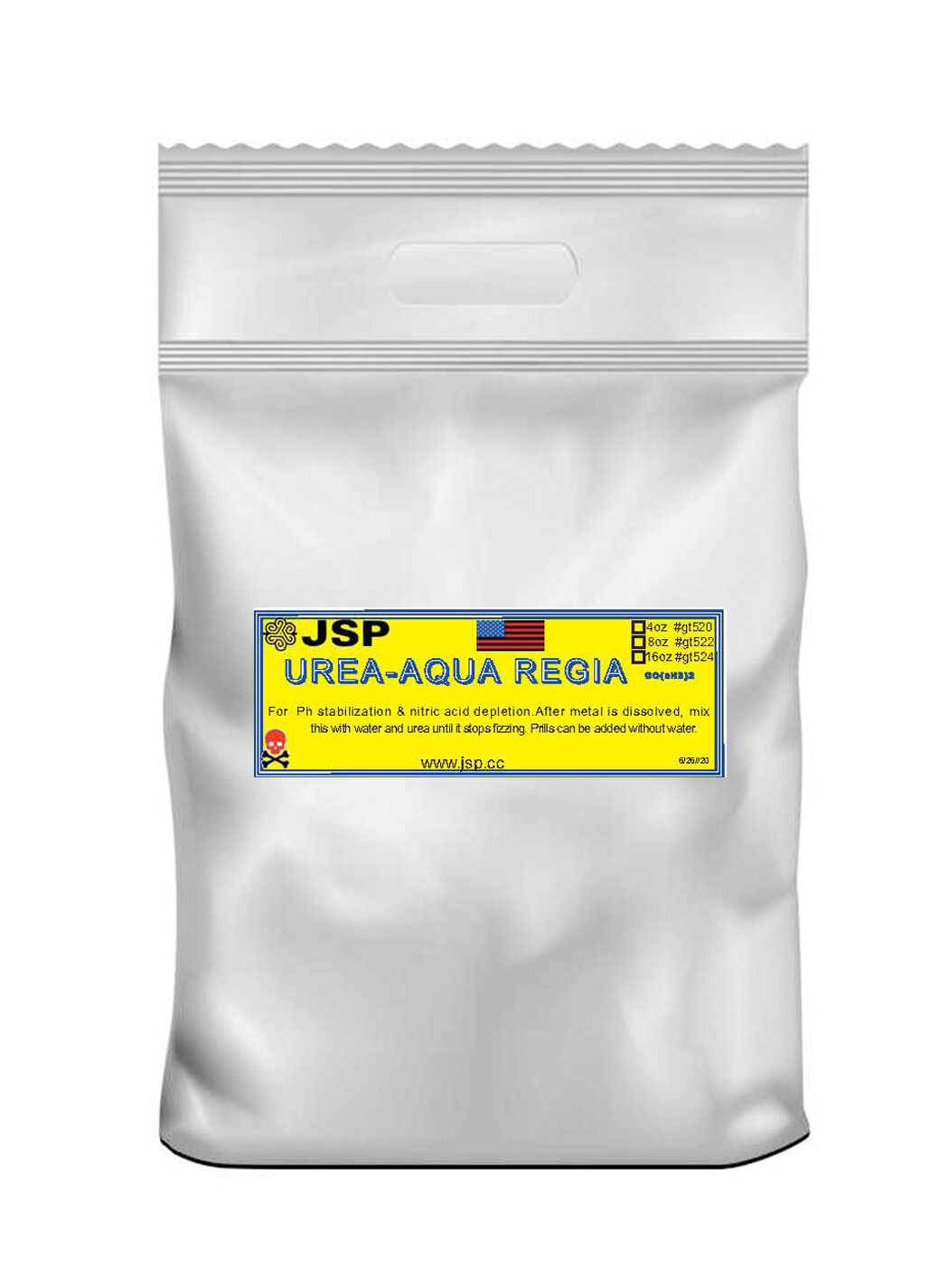 JSP ® Urea -Aqua Regia 99% Pure for gold refining. 1 pound (gt520)
