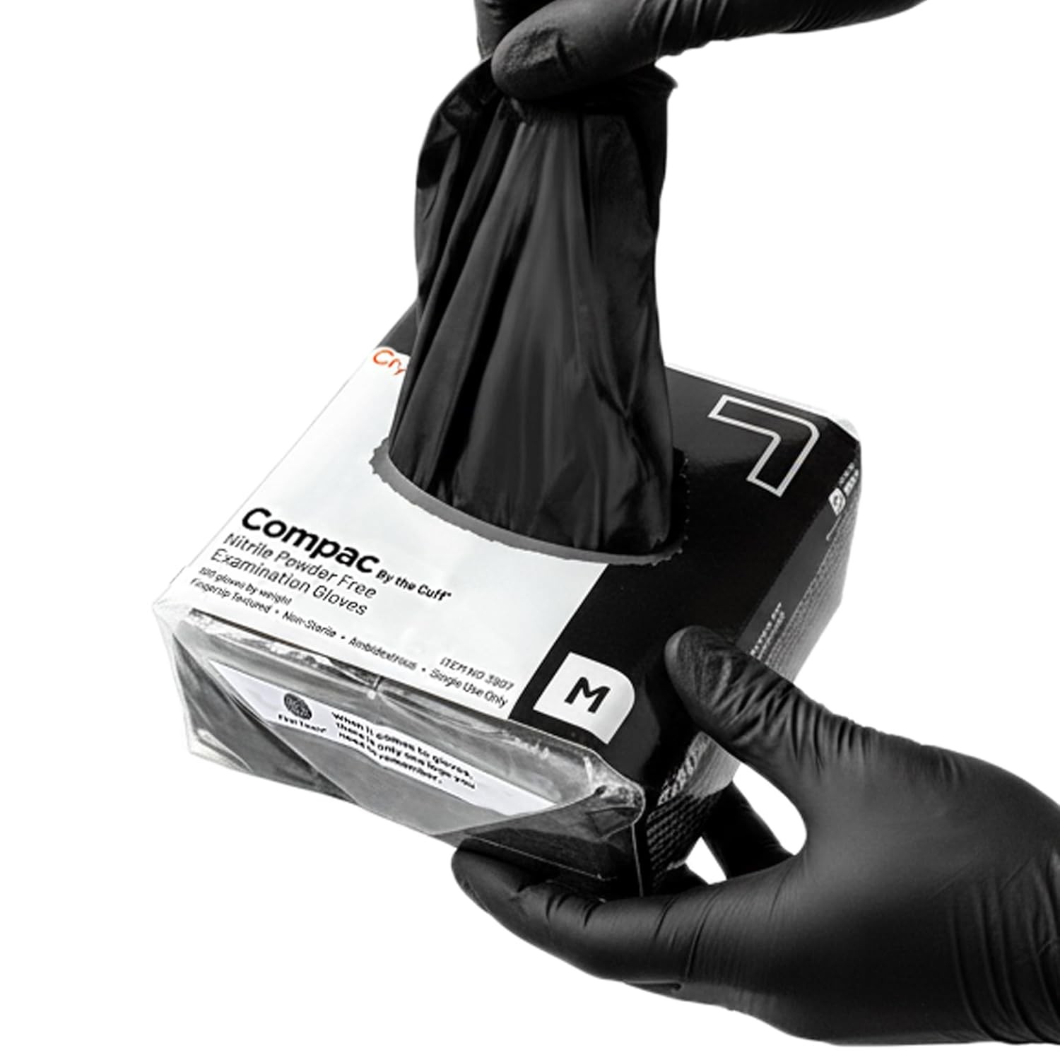 Cranberry Compac Black Nitrile Gloves Disposable Latex Free – Powder Free Food S