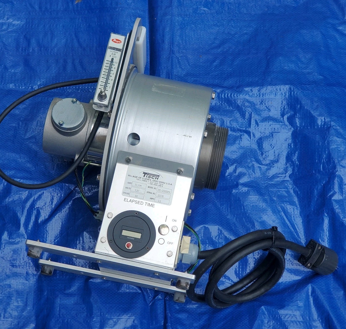 TISCH TE-2000PS Industrial Hygiene Enzyme Sampler 110V-AC
