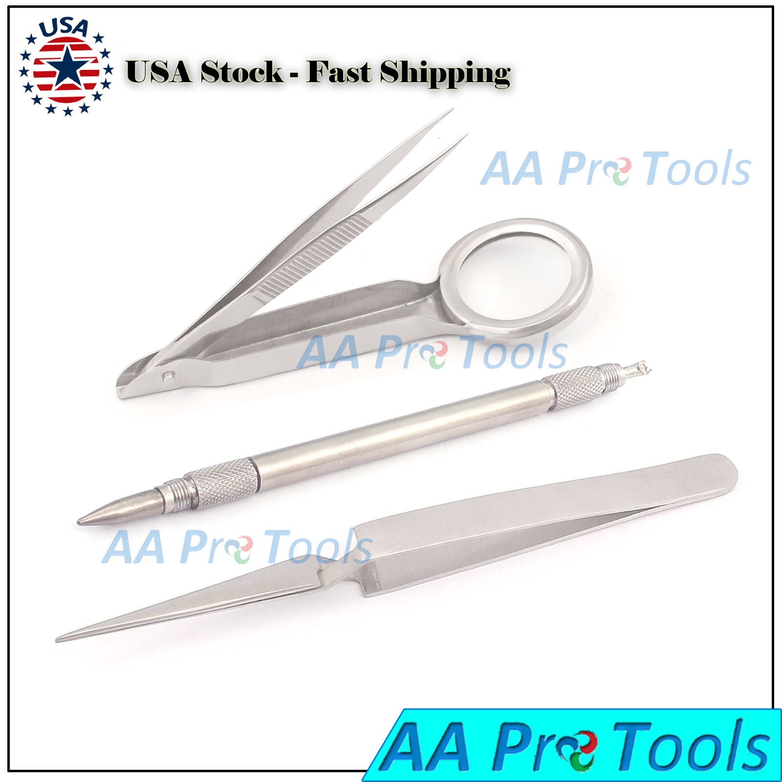 Foreign Object Removal Kit splinter Probe EYE MAGNET Loop SPLINTER FORCEPS