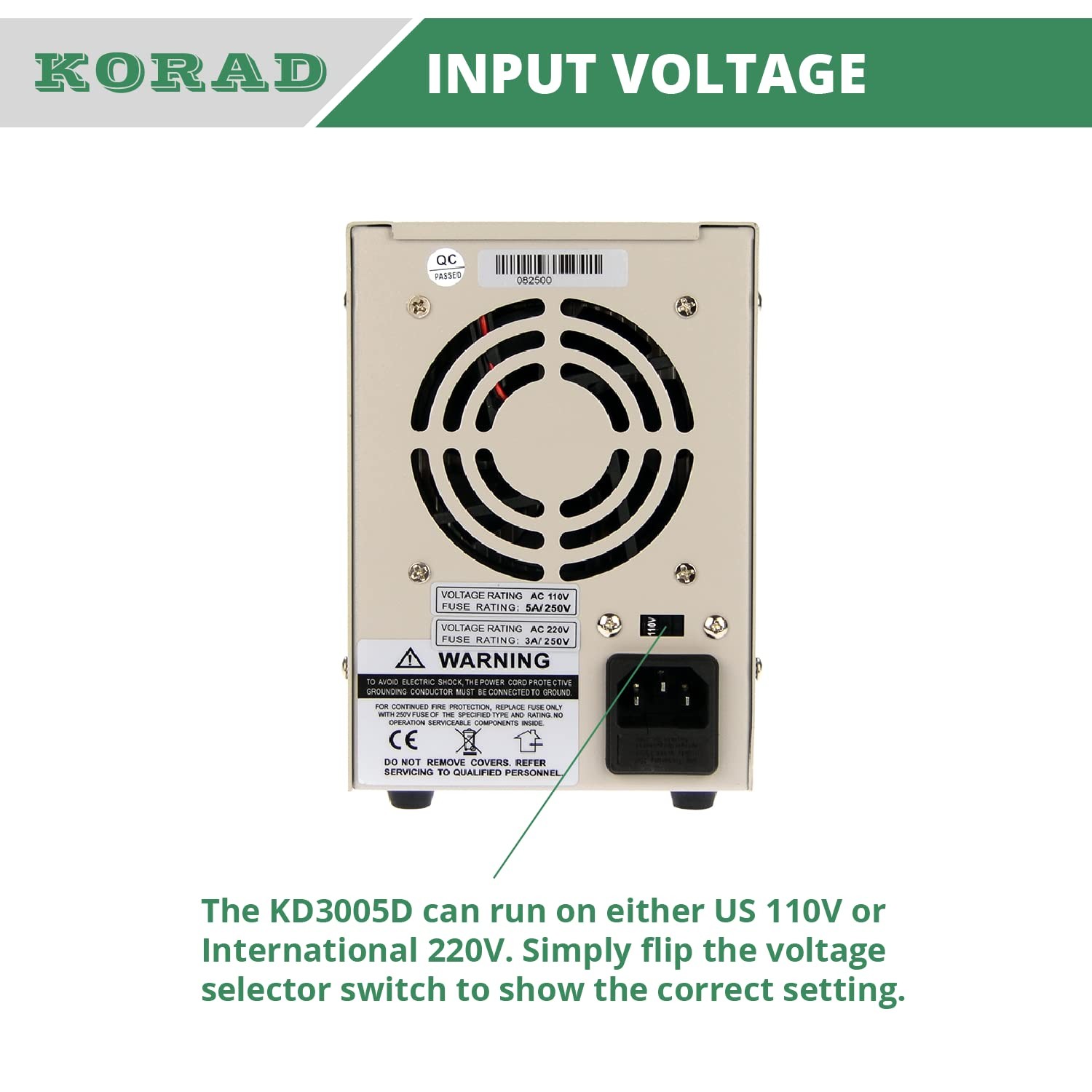KORAD KD3005D – Precision Variable Adjustable 30V, 5A DC Linear Power Supply…