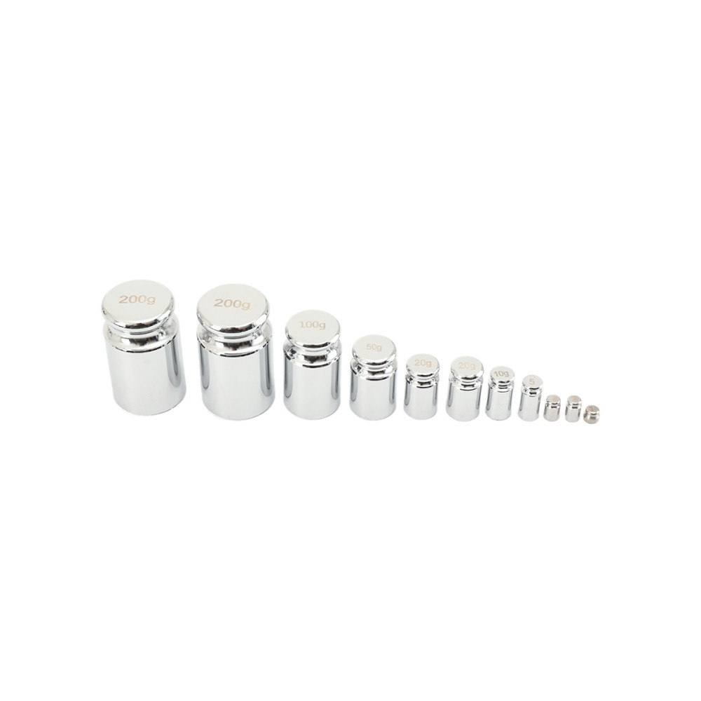 F Grade Calibration Weight Kit 1-200g Stainless Weight Lab Test Weight Set