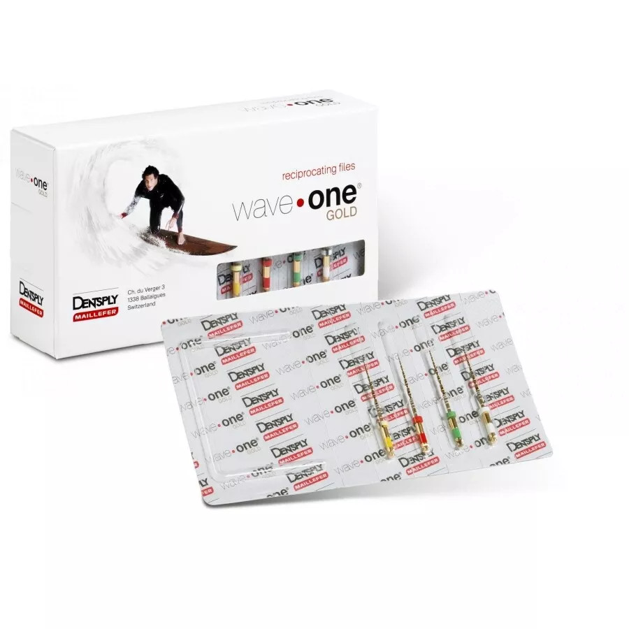 Waveone Gold ENDODONTIC RECIPROCATING Files Dentsply 3pk (Free Ship)