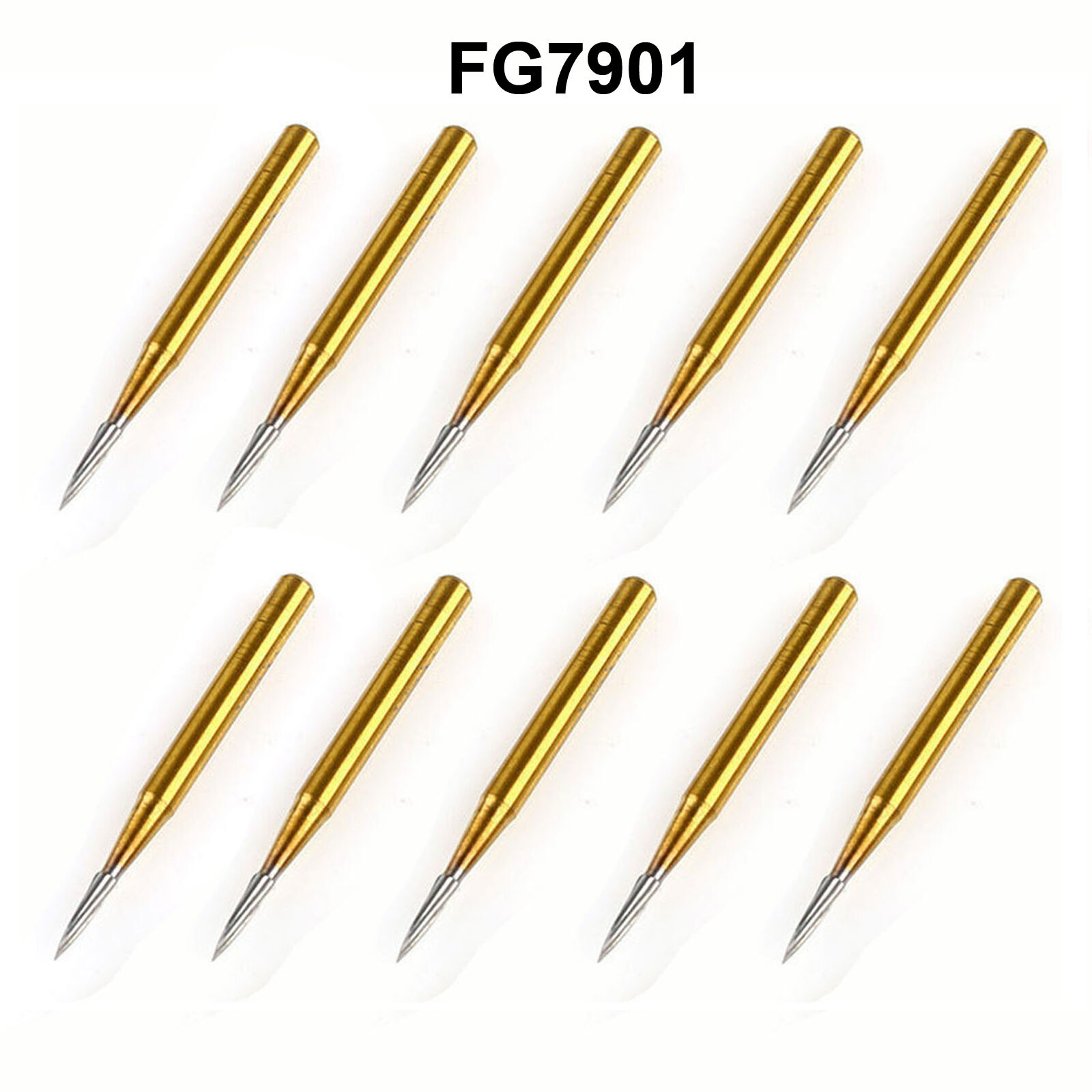 USA Dental Trimming&Finishing Gold Burs Carbide Burs 7901/7803/7104/7404/1958