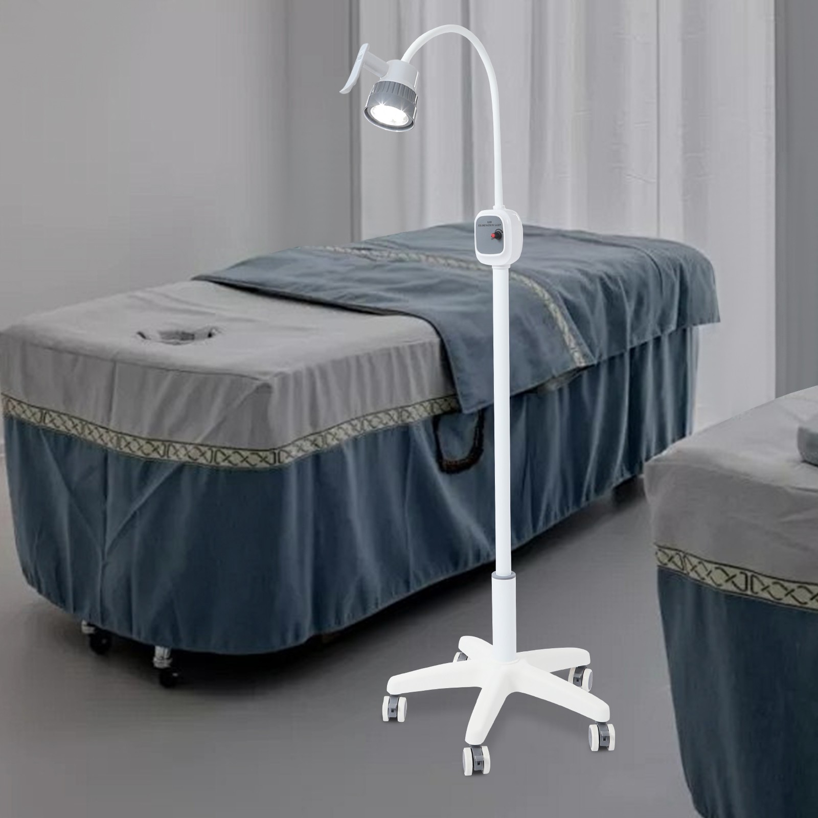 LED Surgical Examination Light Medical Exam Lamp Freestanding 5000-6000K White