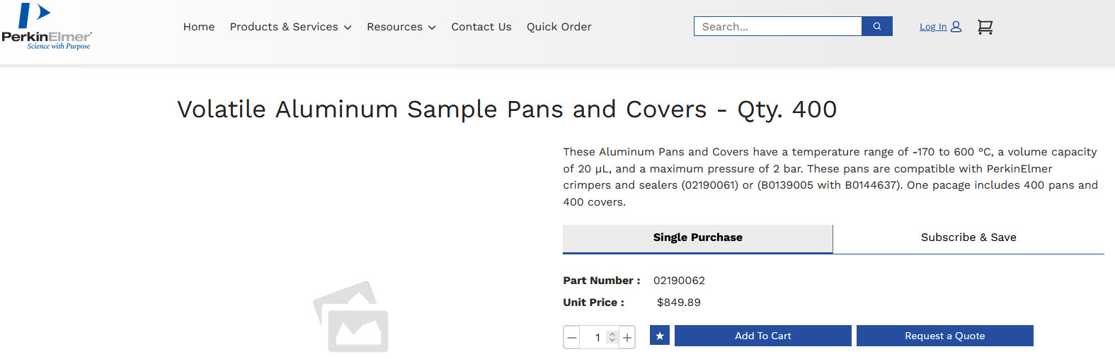 Perkin Elmer Pyris 1 DSC Differential Scanning Calorimeter, Parts & Accessories