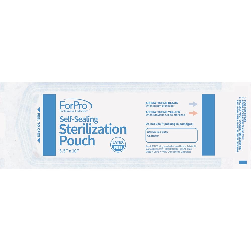 SelfSealing Sterilization Pouches, LatexFree, Color Changing Indicator, 3.5″ …