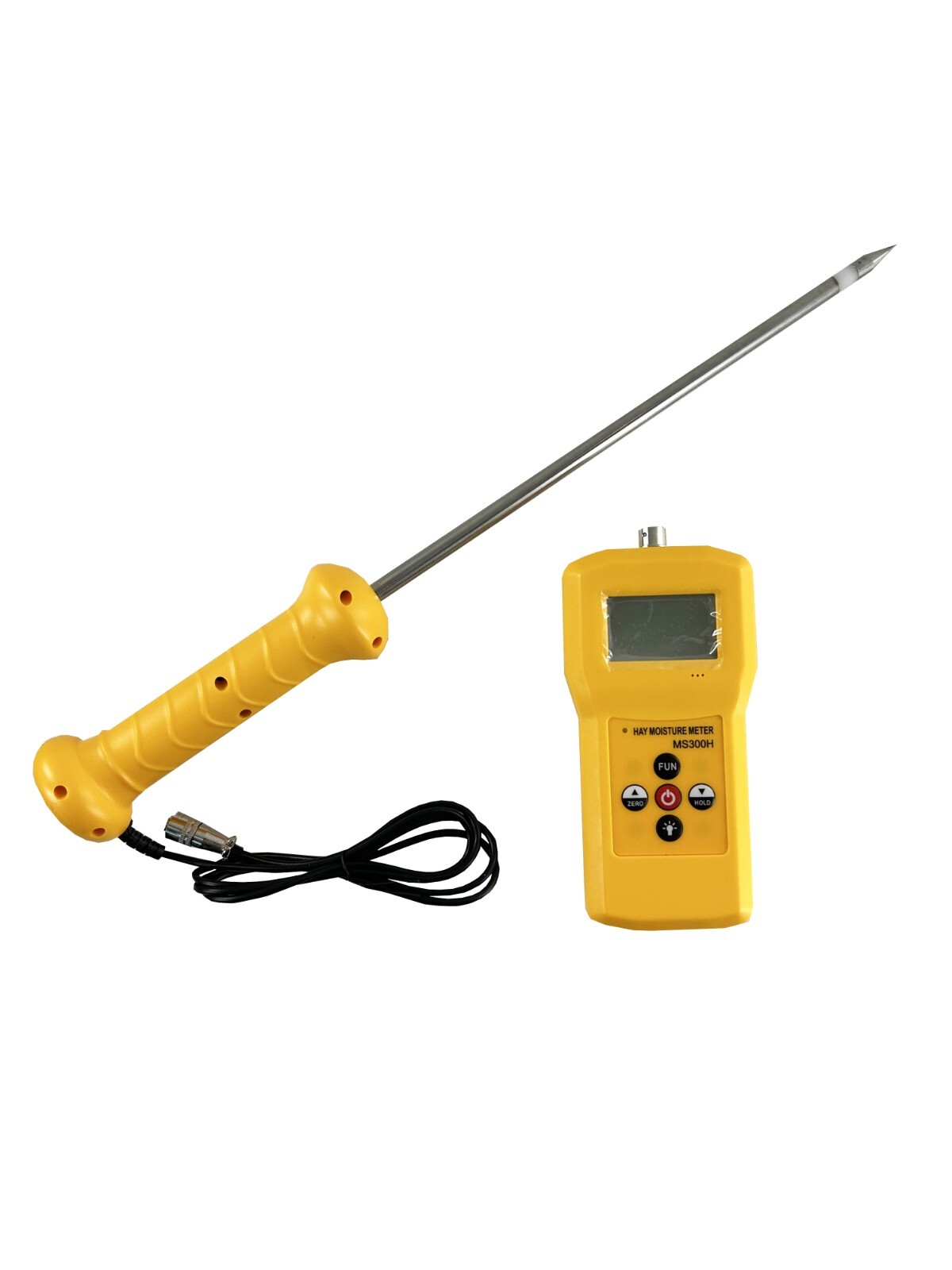 Digital Hay Moisture Tester Meter with Needle 280mm Range 0-80% Resolusion 0.1