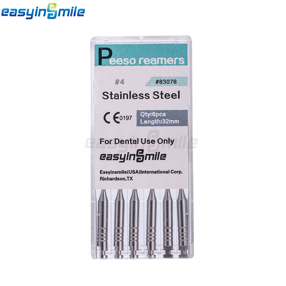 6Pc Dental Peeso Reamers Gates Glidden Drills Endodontic Stainless Burs #1 32MM