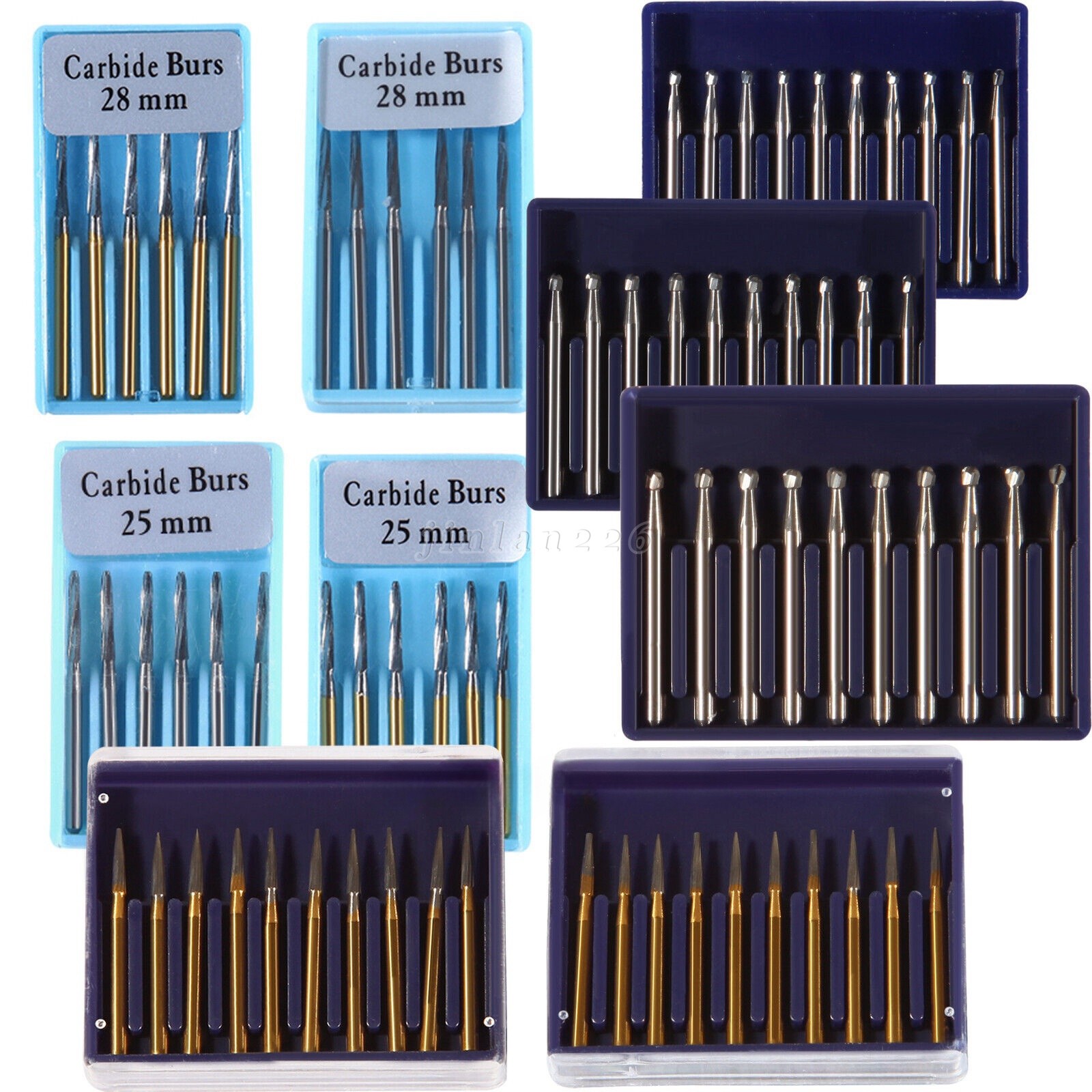 Carbide Bur, FG, #1/4, 1/2, 1, 2, 4, 6, 8 Bur, Round Dental