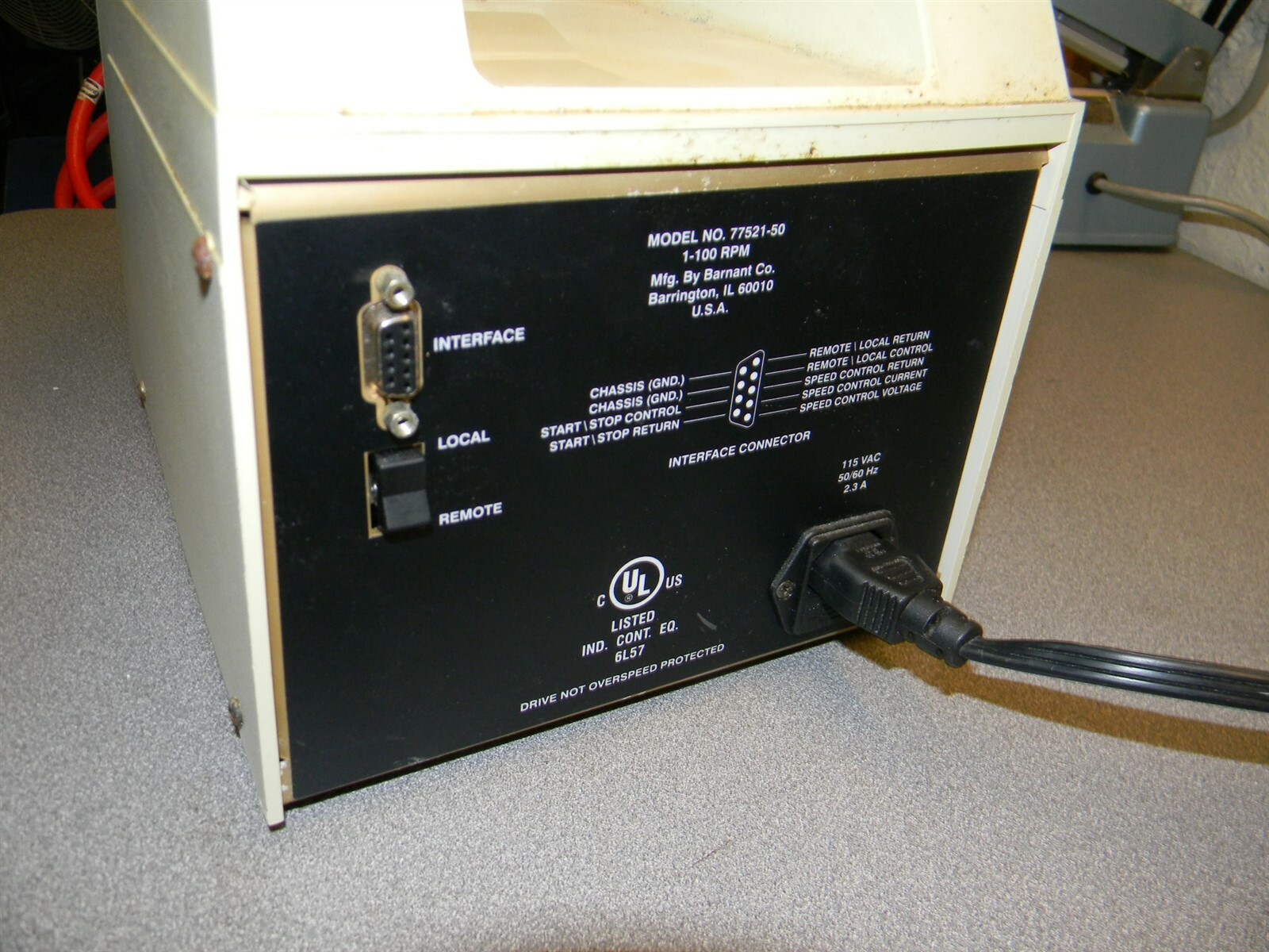 Masterflex Console Drive 77521-50, 1-100 RPM, Noisy Motor / Gearbox, No Head
