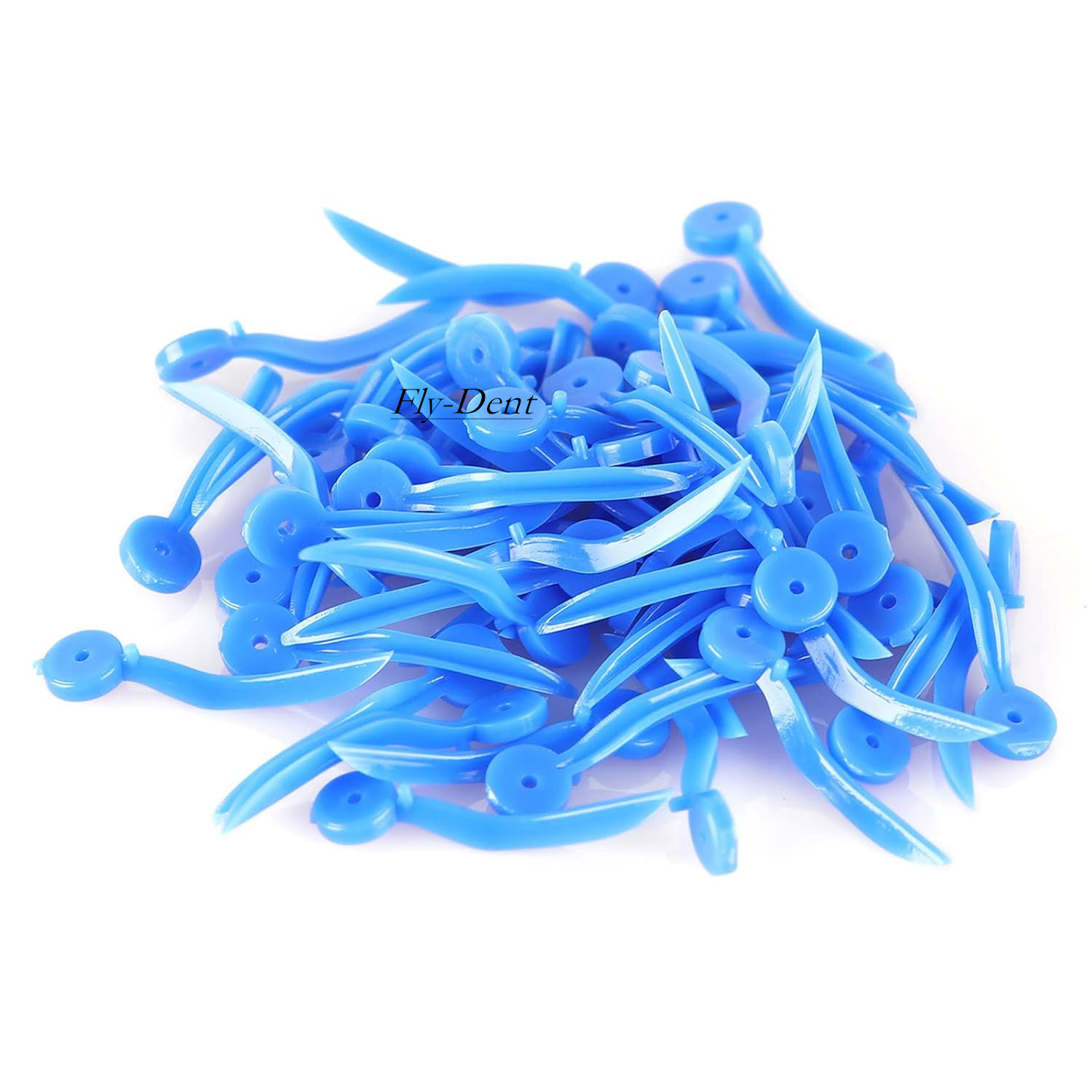 1000pcs Dental Plastic Wedges Wave Shape Diastema Wedge with End Circular Hole