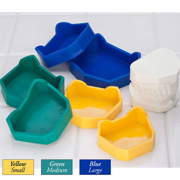Dental Lab Model Formers (Small) Yellow kit 3 upper & 3 lower