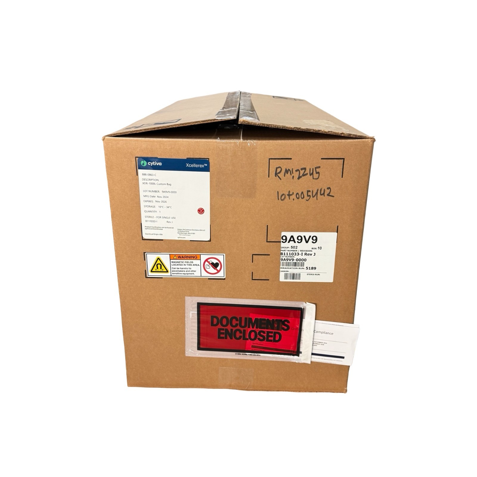 Cytiva Xcellerex XDR-1000L Custom Bag 888-0863-C Sterile Single Use