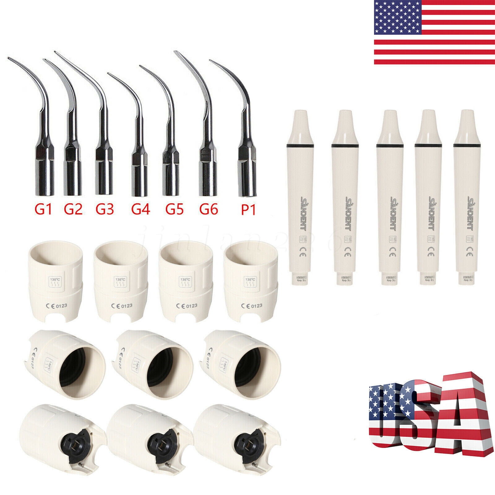 FDA SK-E1 Piezo Dental Ultrasonic Scaler for Cavitron EMS / Tips Handpeice