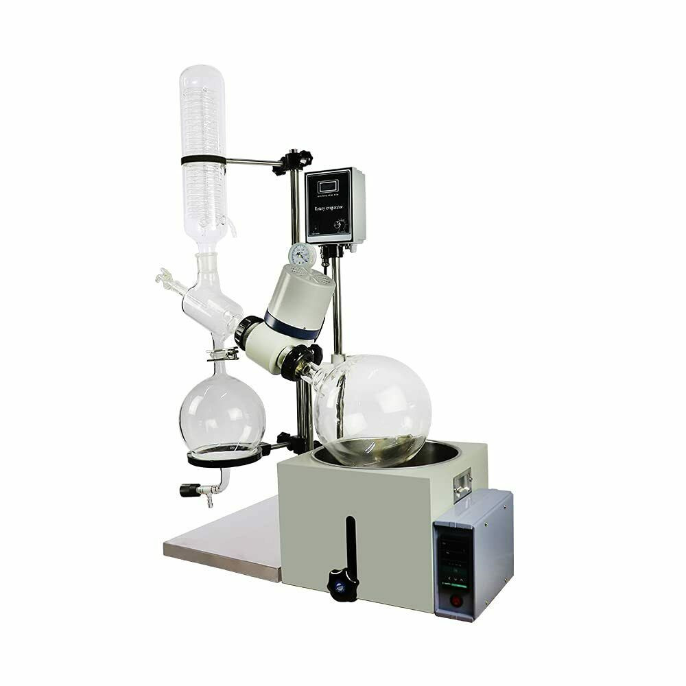 5L Rotary Evaporator Manual Lift Extraction Distiller Device 110V Rotavapor US