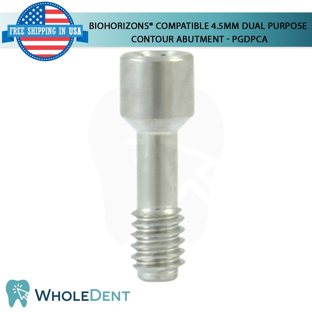 BioHorizons® Compatible 4.5mm Dual Purpose Contour Abutment Titanium Dental