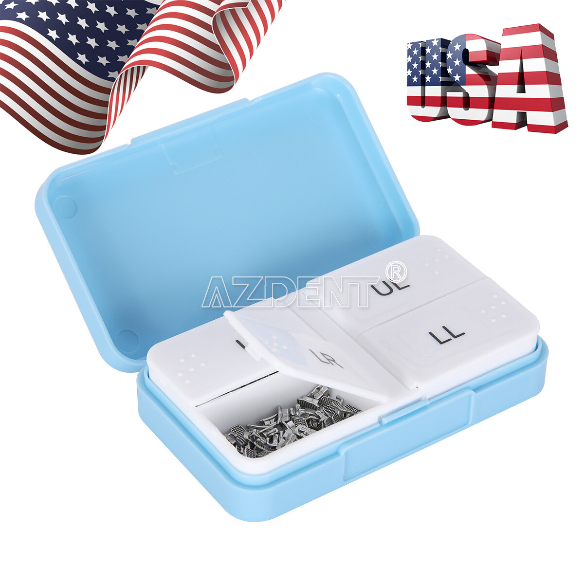 Dental Orthodontic Non-Conv 1st Molar Bondable Monoblock Roth 0.022 Buccal Tubes