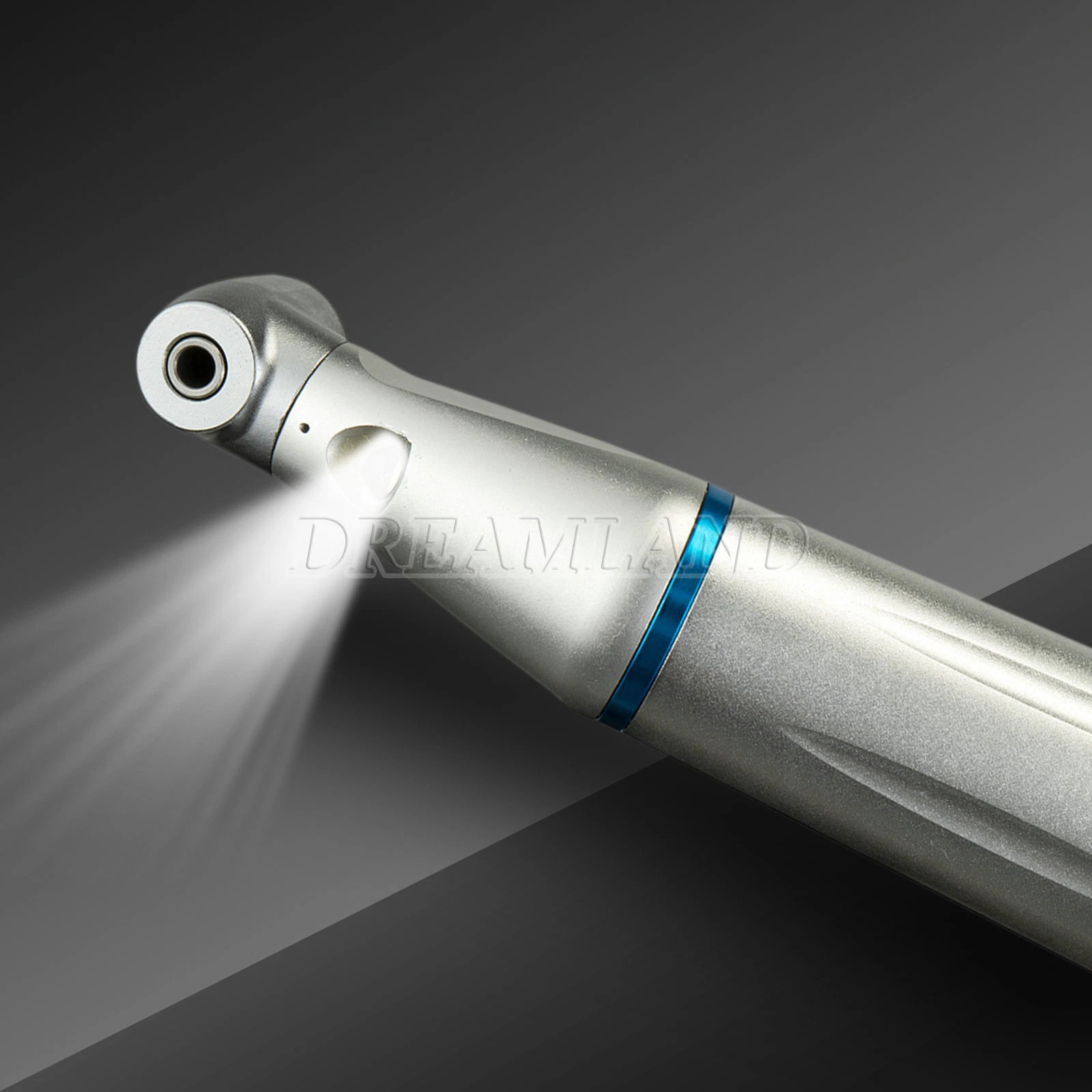 Dental SLow Speed LED Handpiece Optic Fiber Contra Angle Motor 4Hole Inner Water