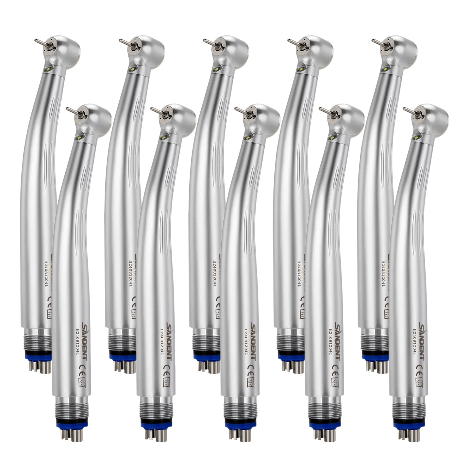 1-10 PCS SANDENT Dental LED E-Generator High Speed Handpiece Push 4 H Ceramic po