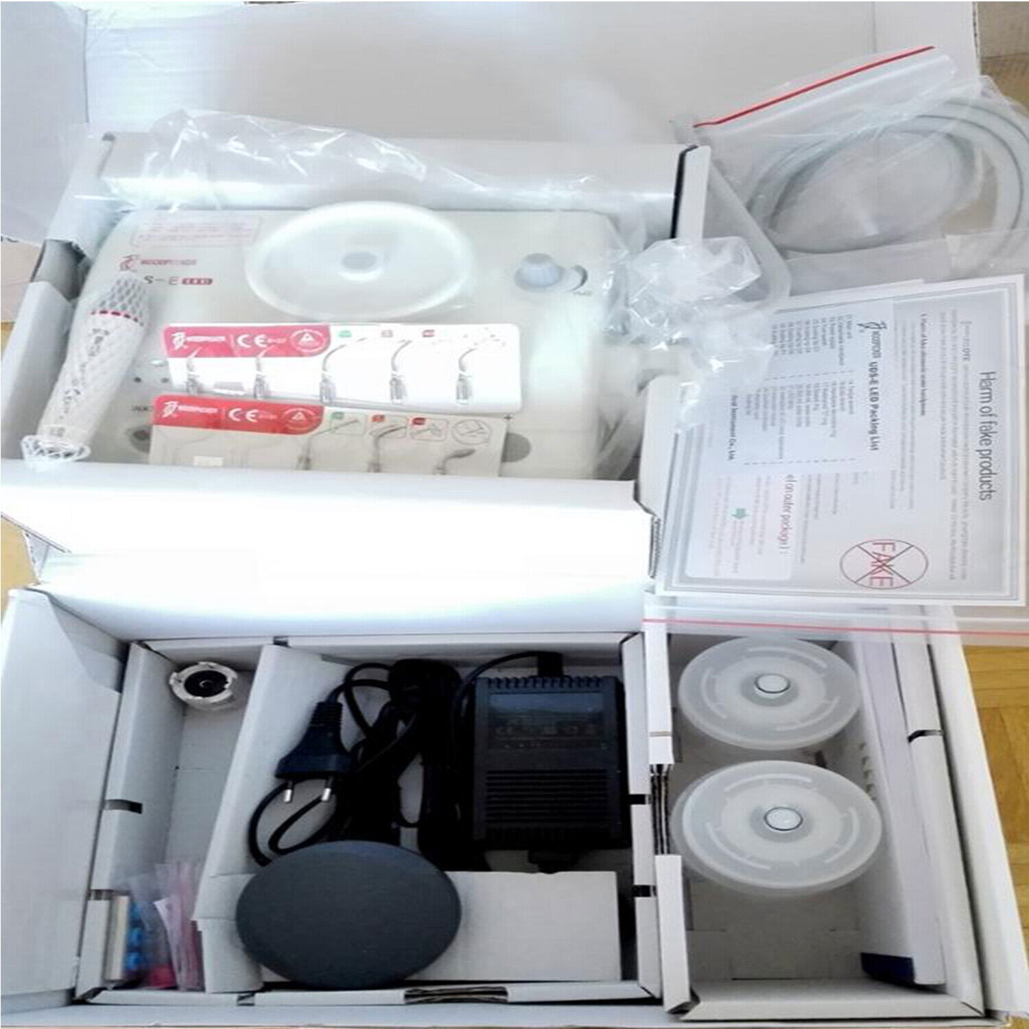 100% Woodpecker UDS-E Dental LED Ultrasonic Piezo Scaler HW-5L Handpiece w/Tips