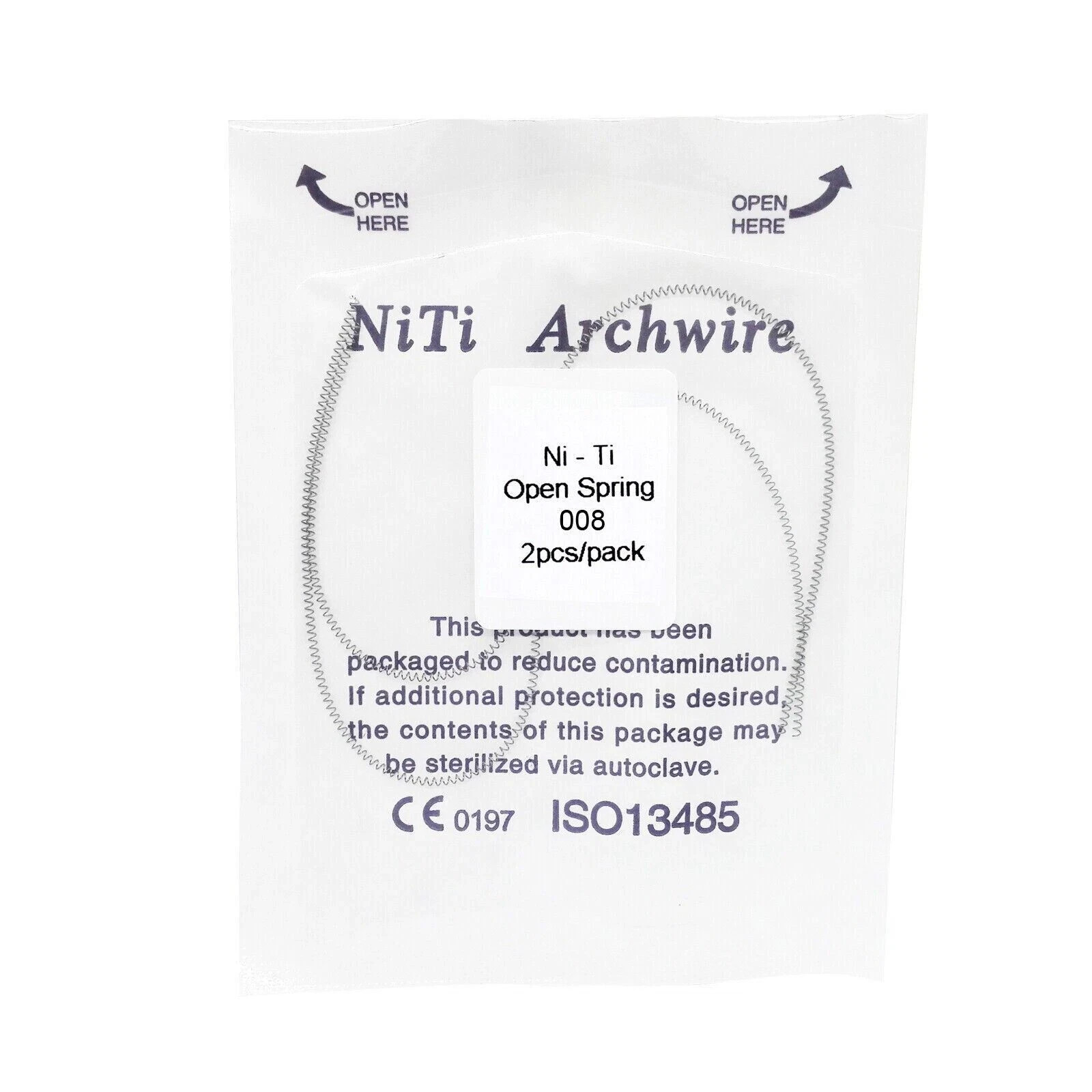 Dental Orthodontic Open Coil Spring Closed Coil Spring Arch Wires Alloy Spring