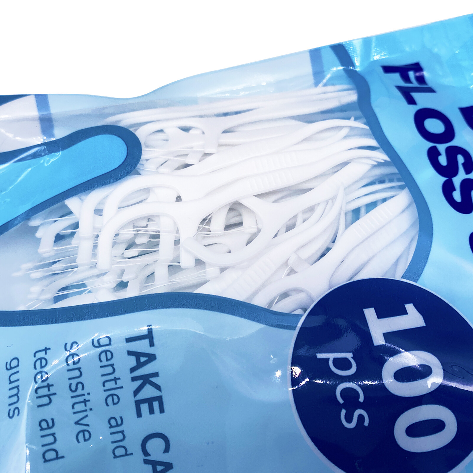 100pcs Dental Floss Flosser Picks Toothpicks Teeth Stick Tooth Cleaning Care
