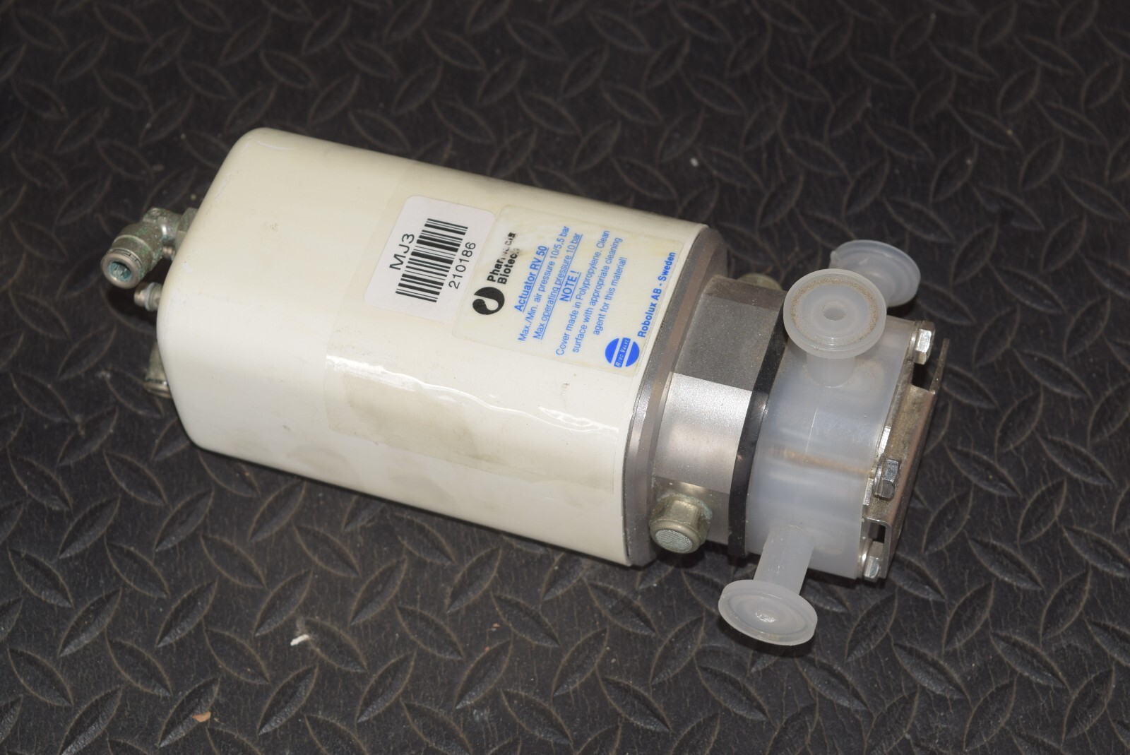 Pharmacia Biotech. Robolux RoboValve Actuator RV 50 RV50 10/6 Bar #210186-AQ1