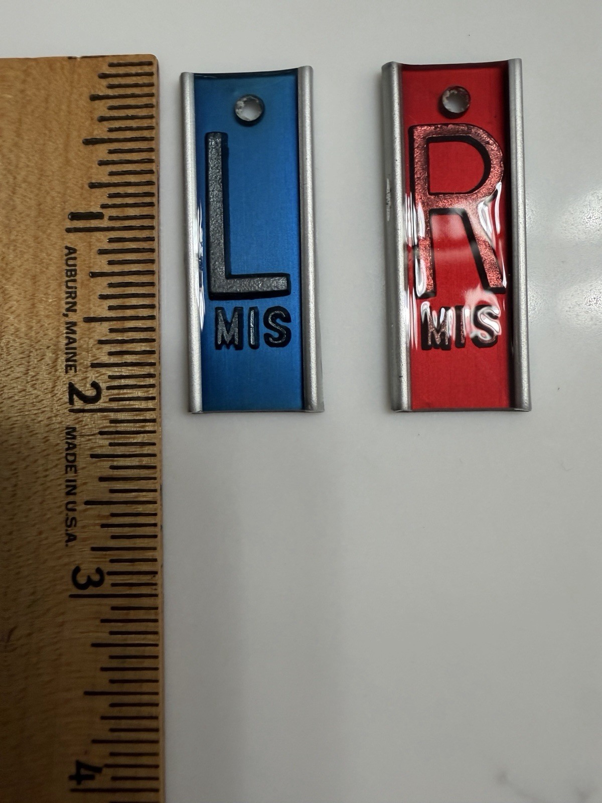Lot of Leaded Xray Markers R/L Sets With MIS/MS Initials. Mixed (New & Used)