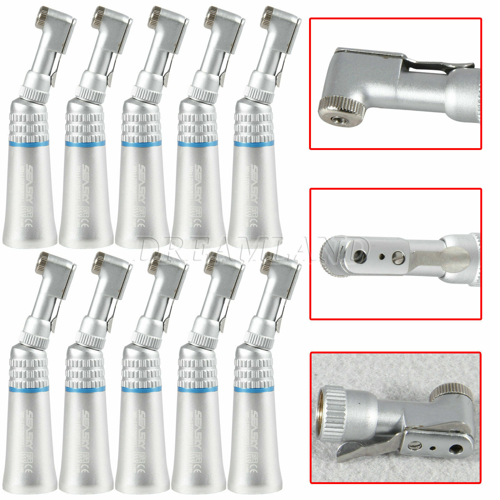 10x Dental Slow/Low Speed Contra Angle Handpiece for NSK E-Type connector motor