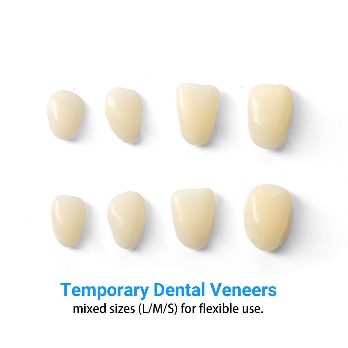 100 Pieces Dental Resin Teeth Temporary Crown Tooth Veneers Whitening Set A1 A2