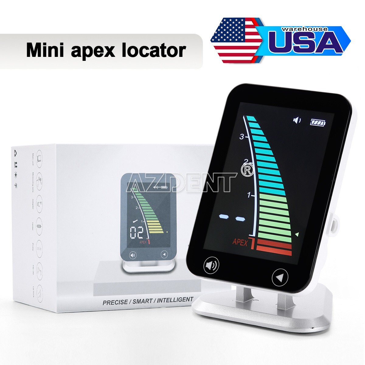 Dental LCD Touch Screen Endo Apex Locator Root Canal Measuring Instrument Tool