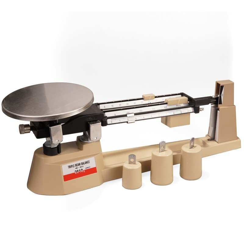 Triple Beam Balance Mechanical Lab Scale 2610g/0.1g with Stainless Steel Weig…