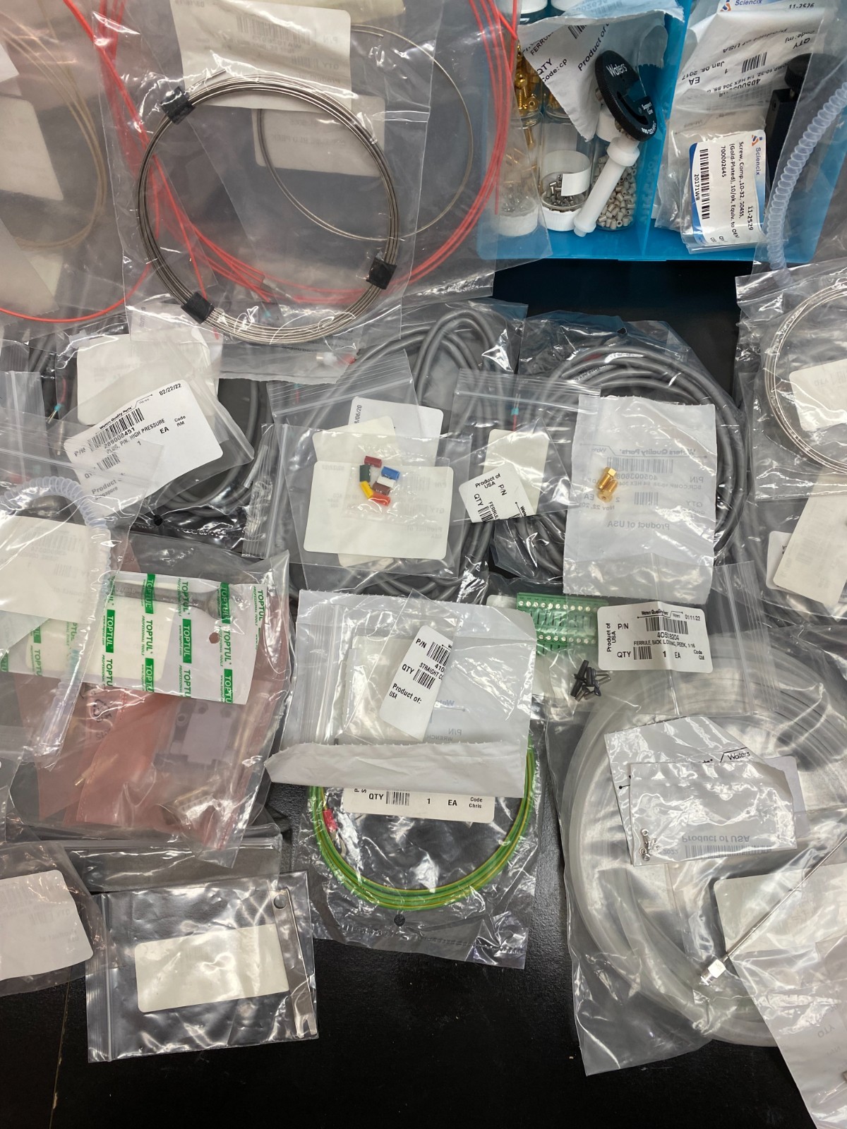 Waters UPLC HPLC LC Spare Parts Tubing Assemblies Accessories Large Lot