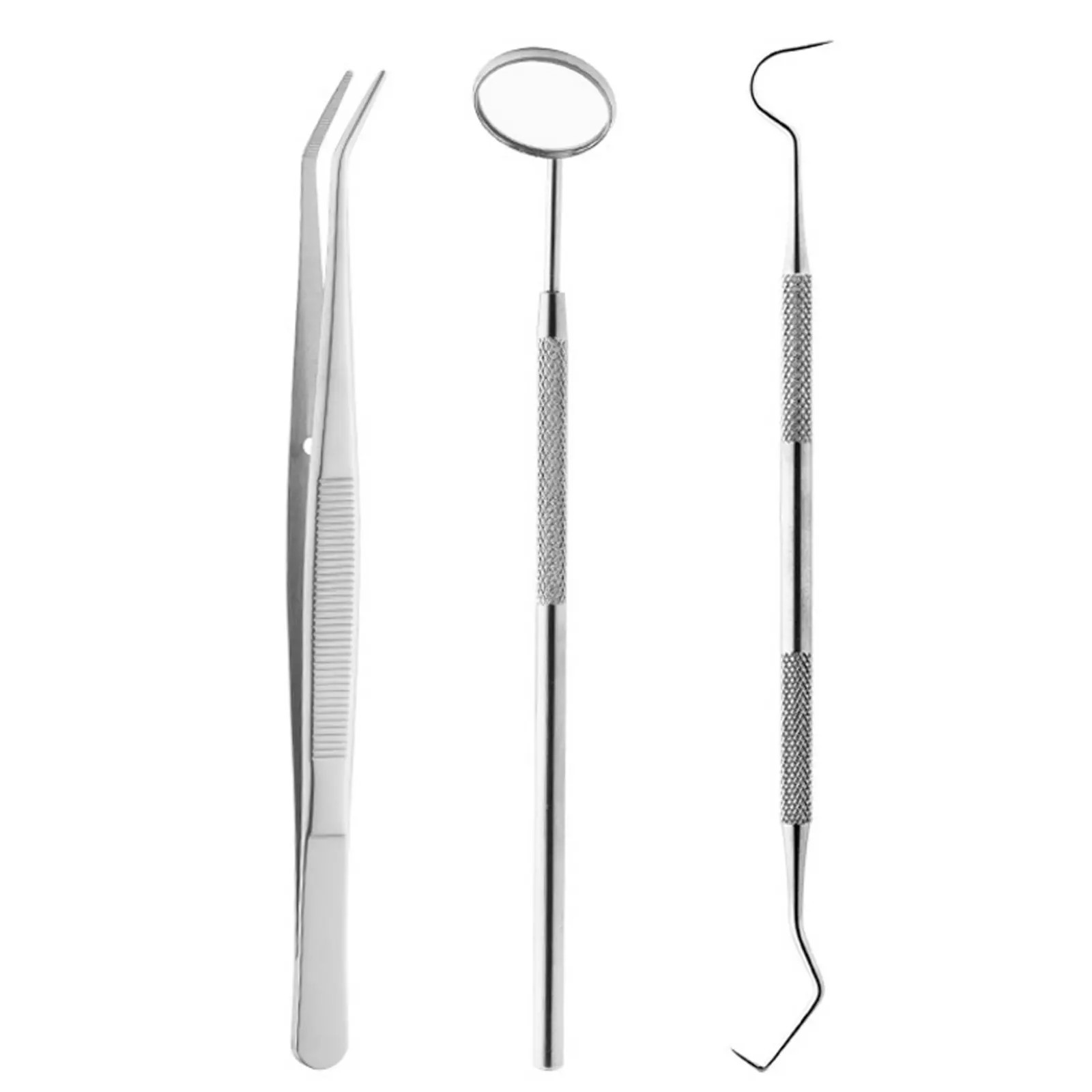 Dental Oral Care Remover 3/4/5/7 Pcs Tooth Tweezer Clean Kit Scraper Mirror Kit