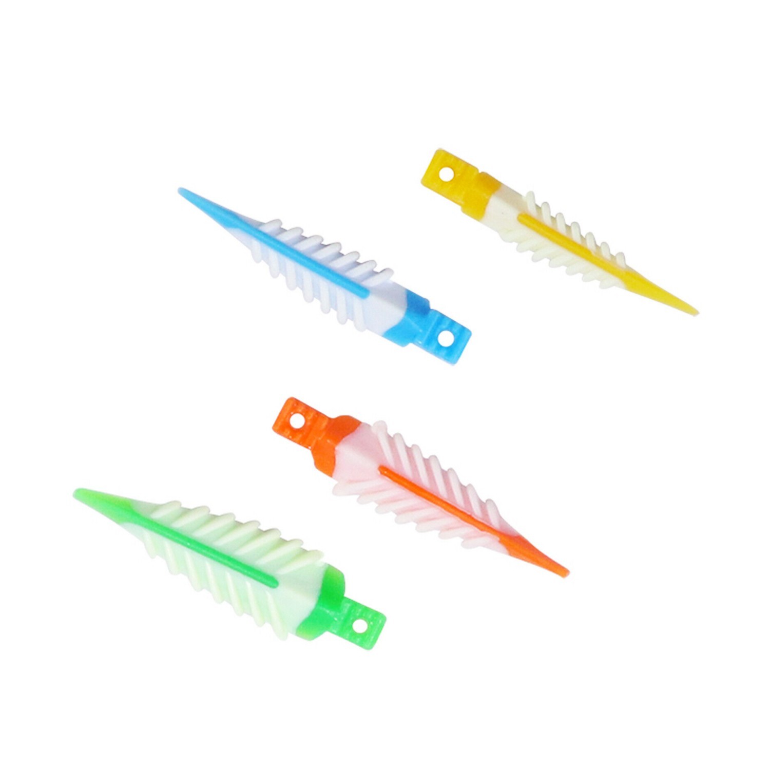Dental Plastic Wave Shape Tooth Gap Composite Disposable Interdental Wedge Mixed
