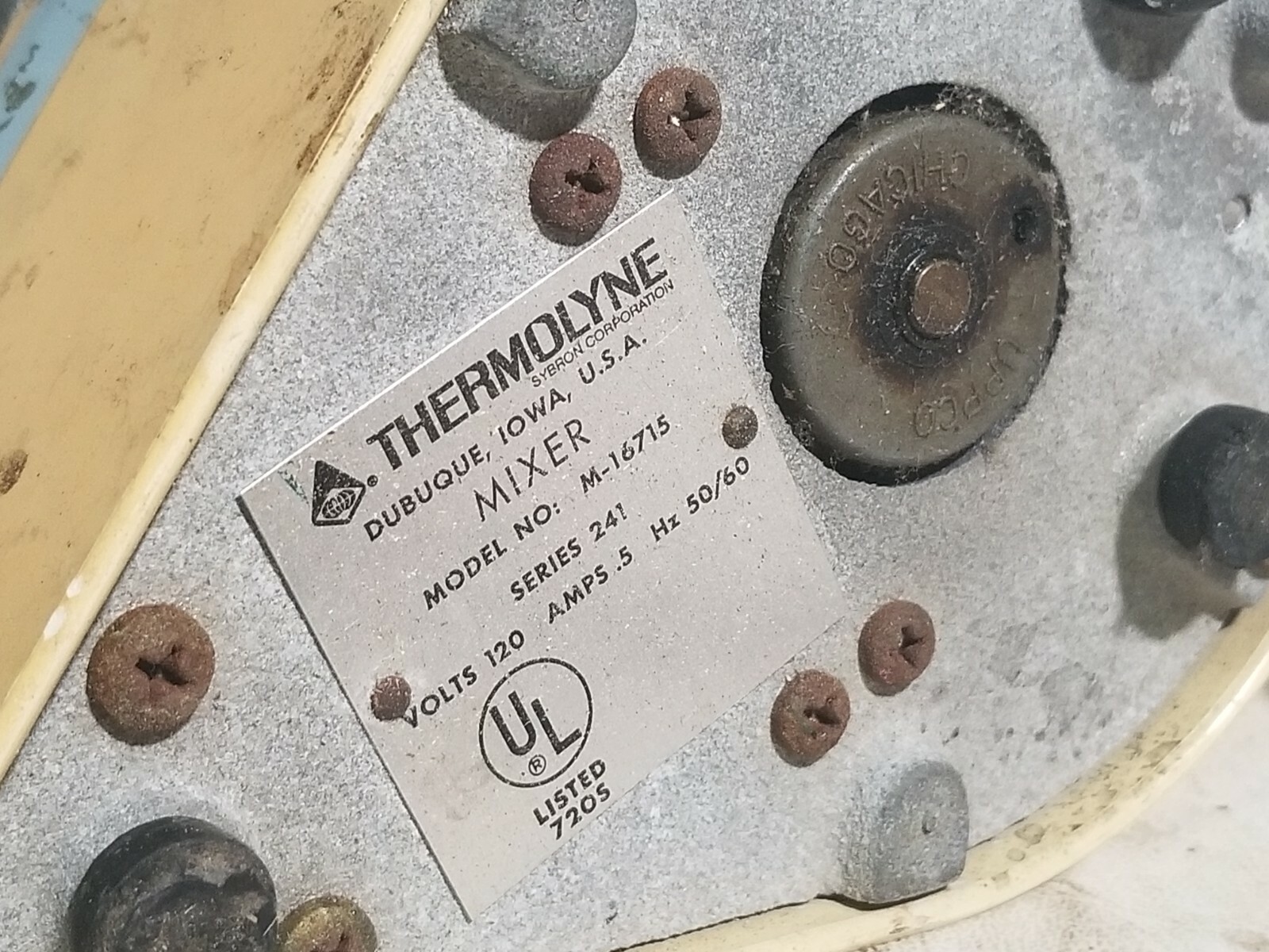 Thermolyne Maxi Mix Mixer Model M-16715 Series 241 120VAC 0.5A