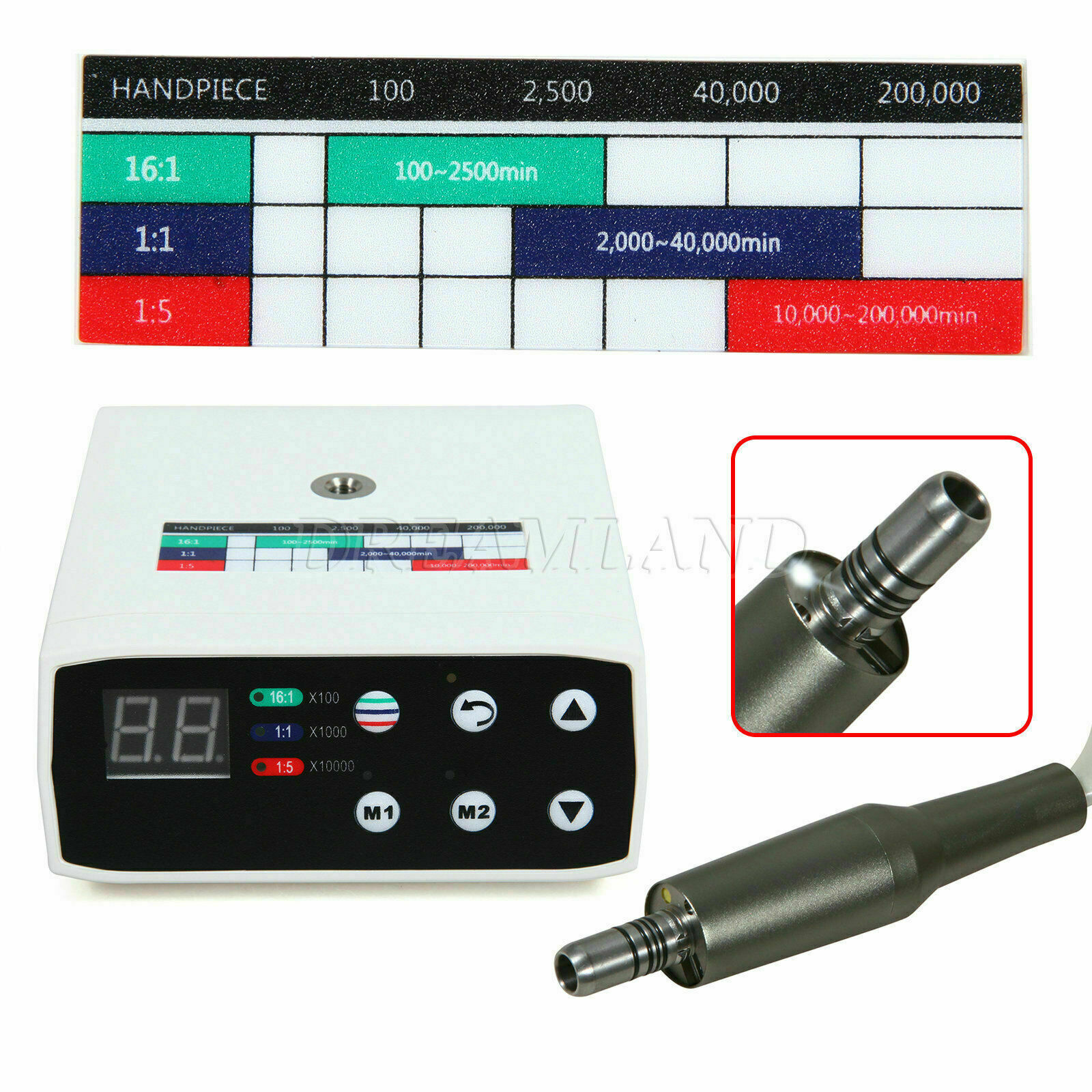 Dental Brushless electric motor Internal Spray fit 1:1/16:1/1:5 LED contra angle
