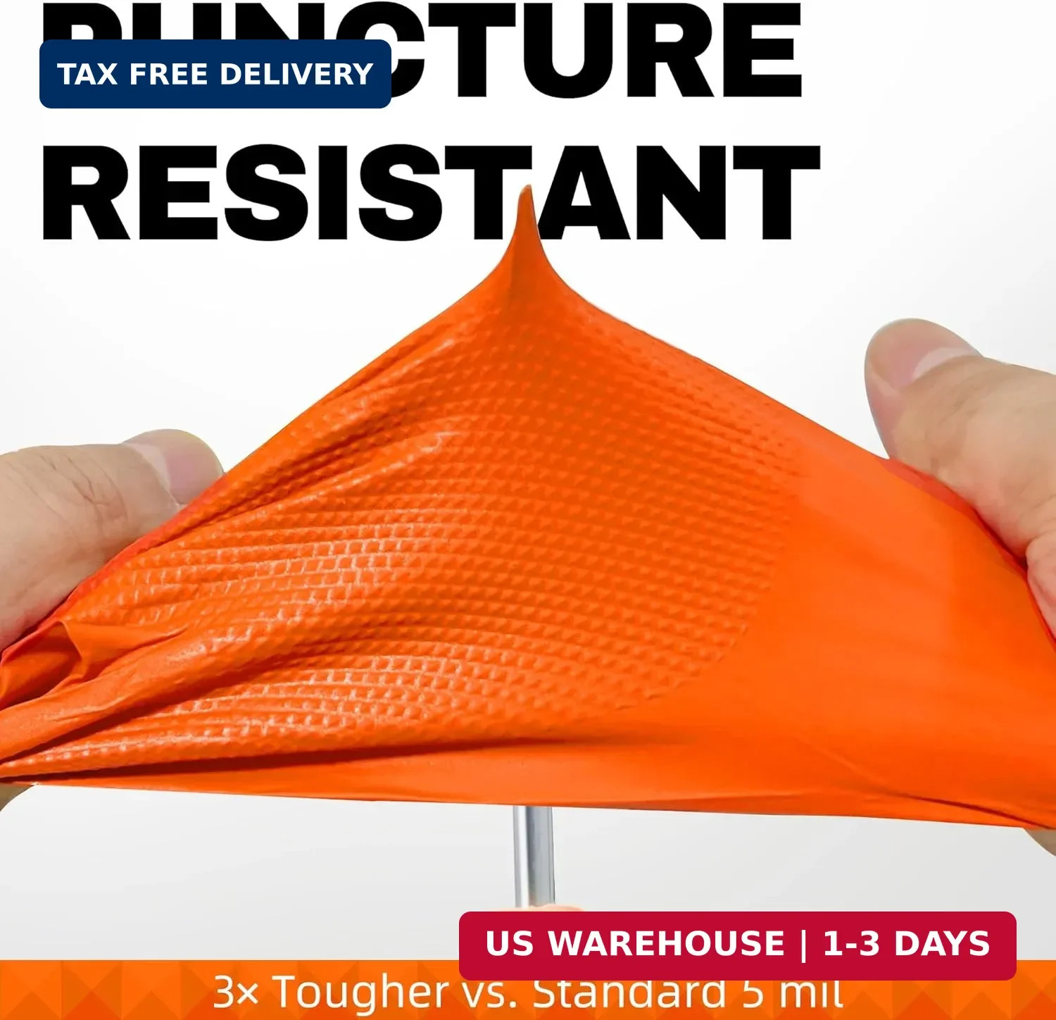 Beastek Nitrile Disposable Gloves, 8Mil Latex & Powder Free Chemical Resistant H