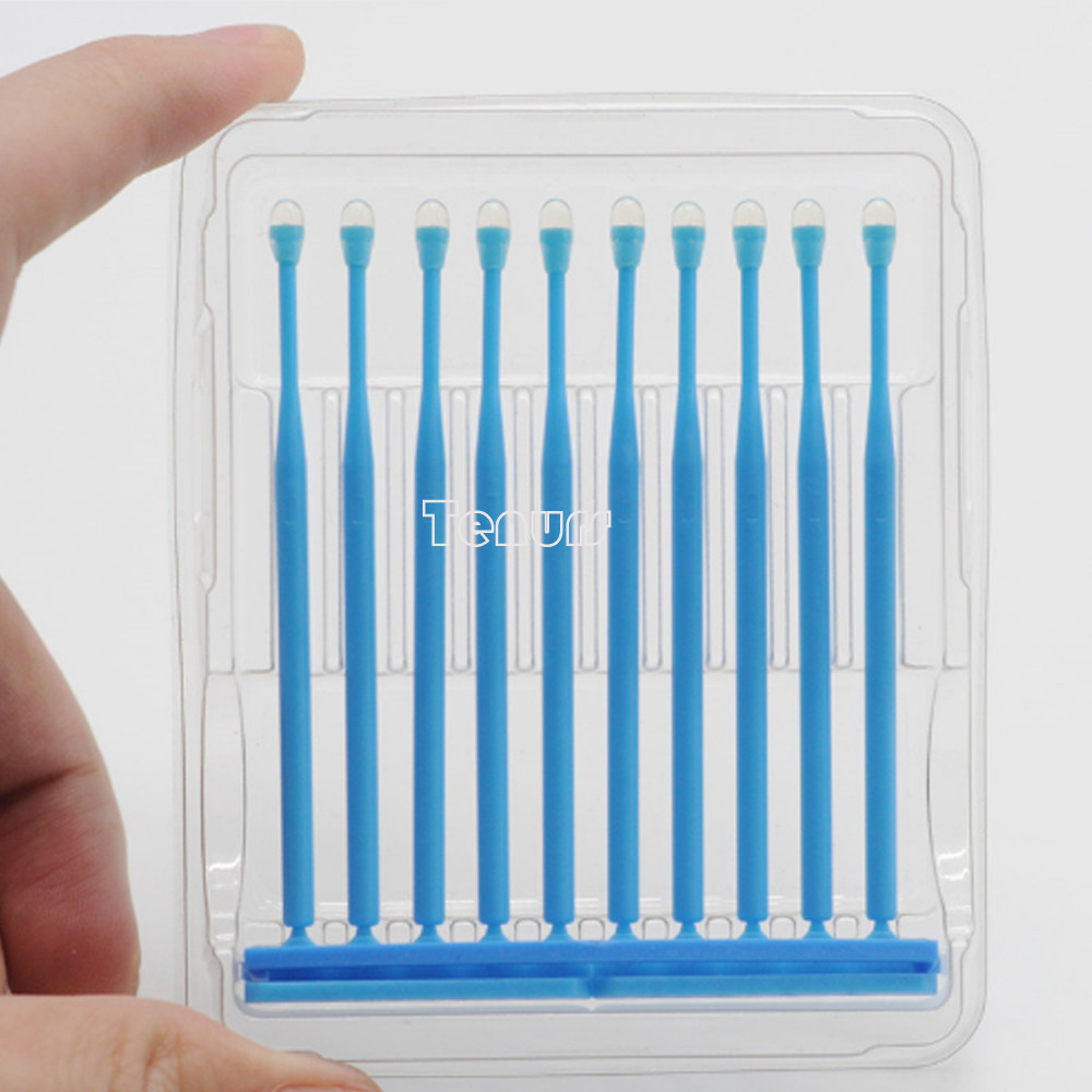 10pack Dental Lab Ceramist white/blue Sticky Stick holding Emax Onlays Inlays