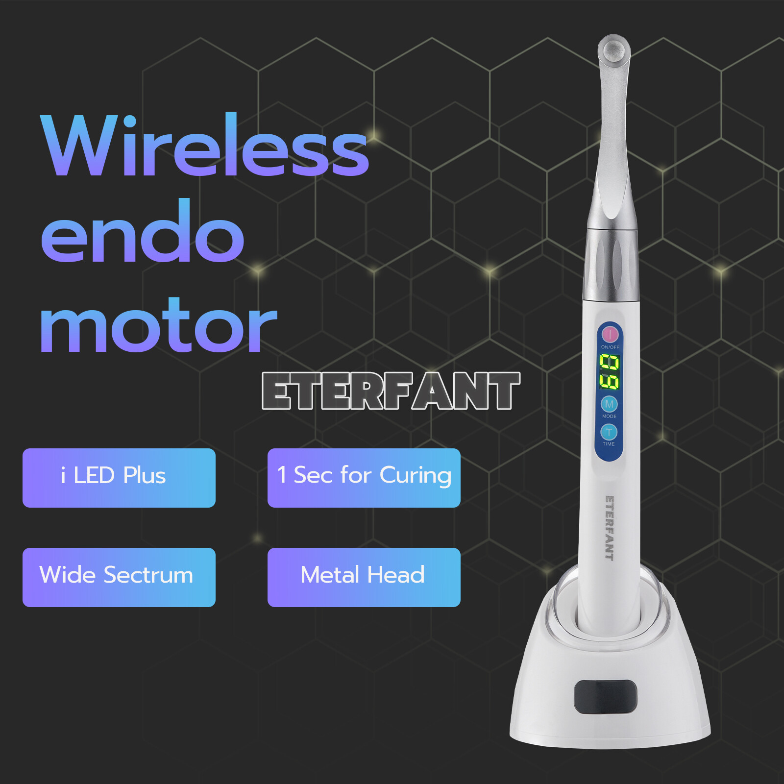ETERFANT Woodpecker Style Dental Max ILed /X2Lite 1S Cure Light LED Curing Lamp